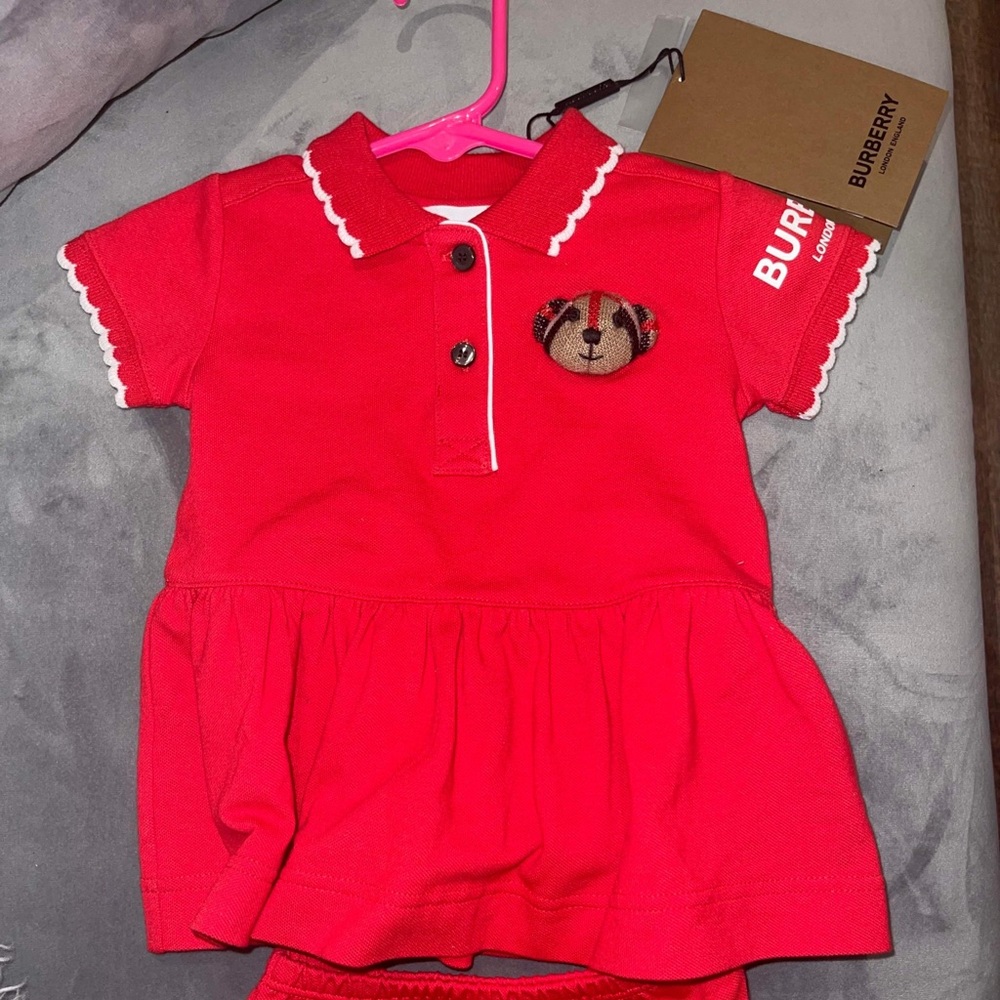 Burberry infants dress size 3 months